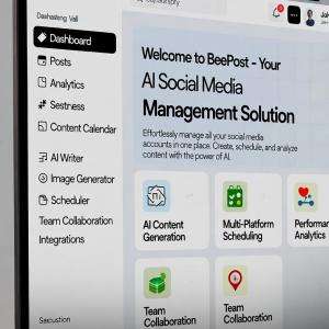BeePost - AI Social Media Management & Content Creation SaaS with Subscription System