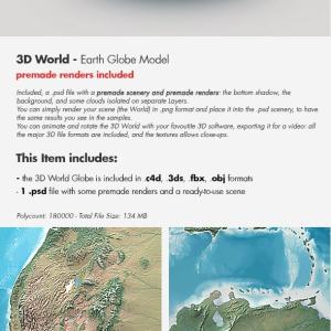 Planet Earth - Realistic 3D World Globe